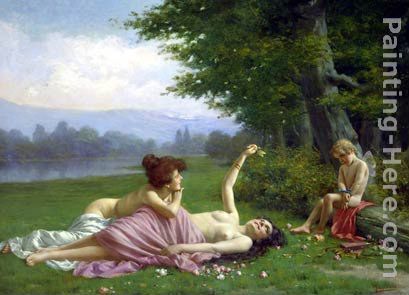 Tempting Cupid painting - Vittorio Reggianini Tempting Cupid art painting